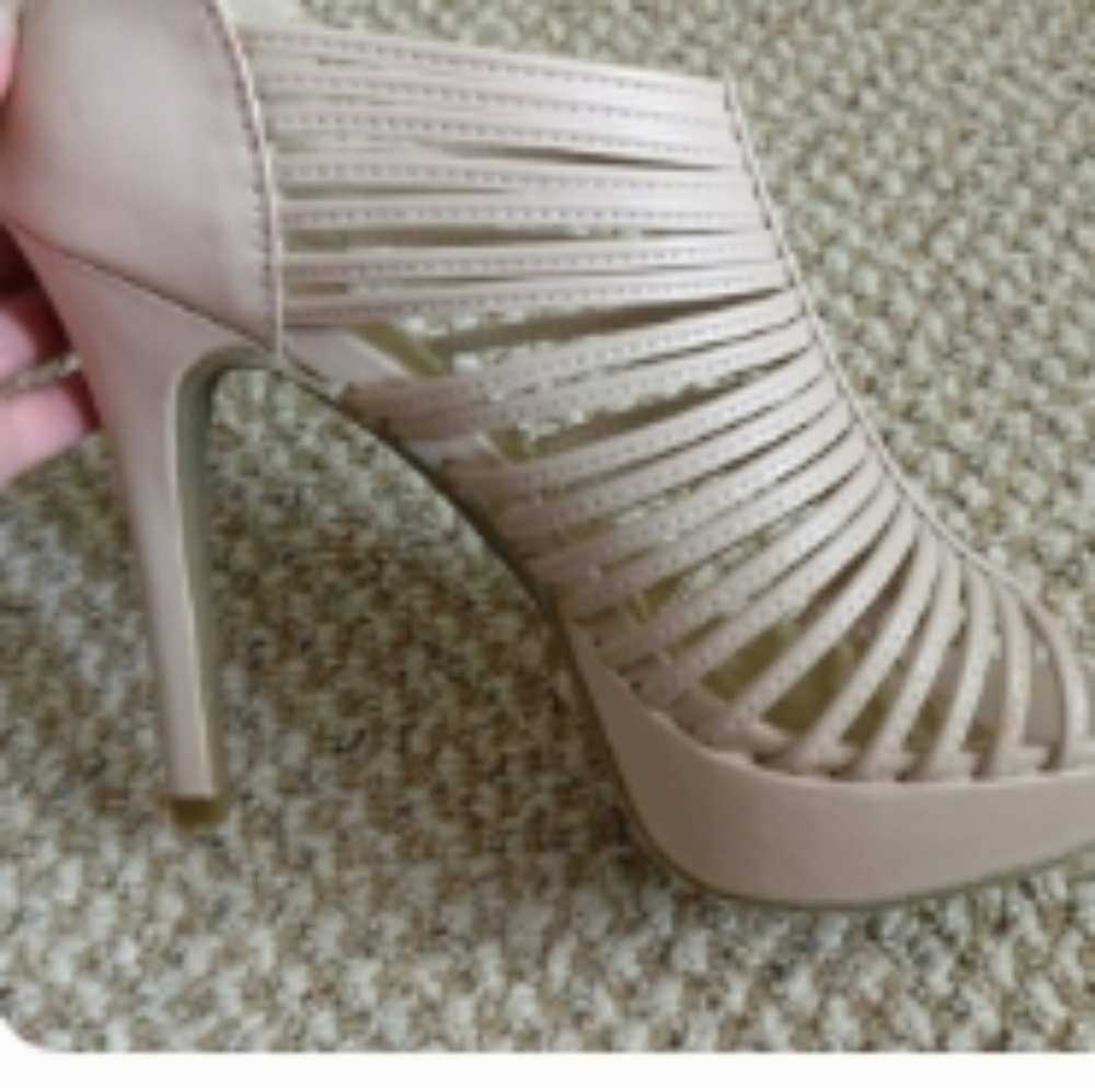 APT 9 strappy caged heels